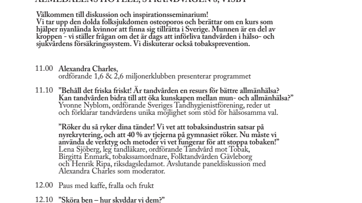 Behåll det friska friskt!