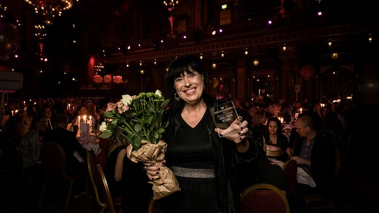 Carola Tiberg, Sveriges Bästa Marknadschef 2019 inom hemelektronik. Foto: Pax Engström. 