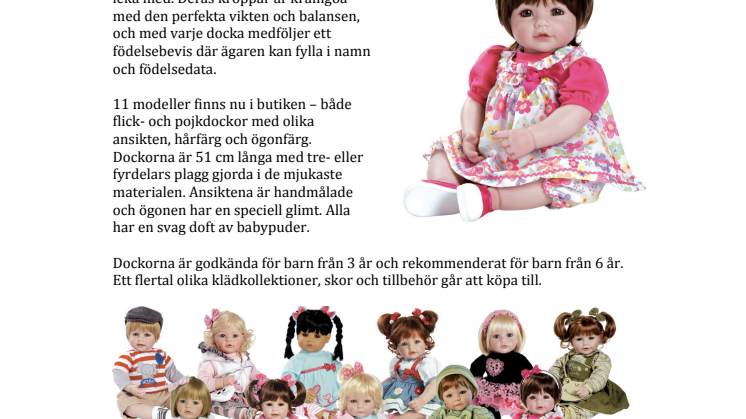 Vackra, kramgoa dockor från Adora - exklusivt på ABC Leksaker