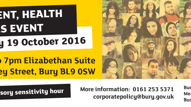 Don't miss today's Bury Employment, Health and Skills event