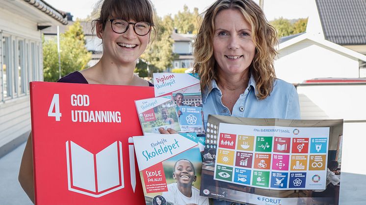 Materiellet til "Skole for alle" fra FORUT Skoleløpet