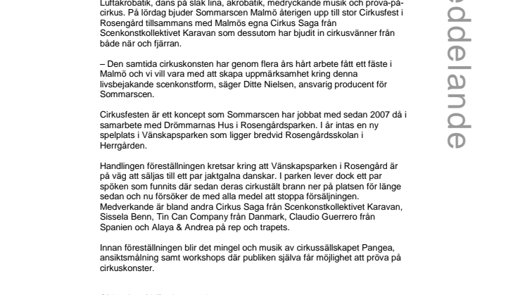 Cirkusen intar Rosengård