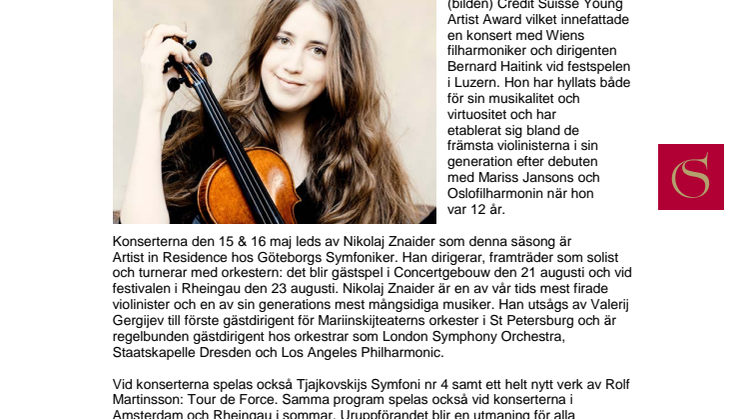 Romantiska mästerverk och uruppförande av Rolf Martinsson