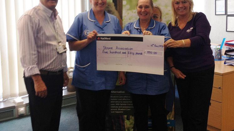 ​Big hearted Bluebird Care raises money for stroke survivors