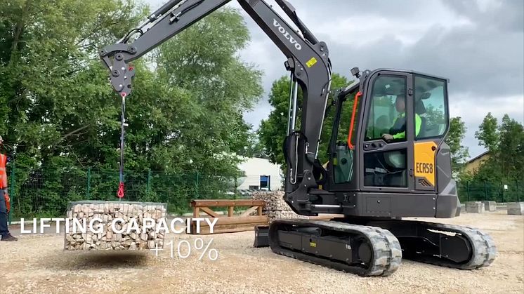 Volvo ECR58F minigrävare - lanseringsfilm