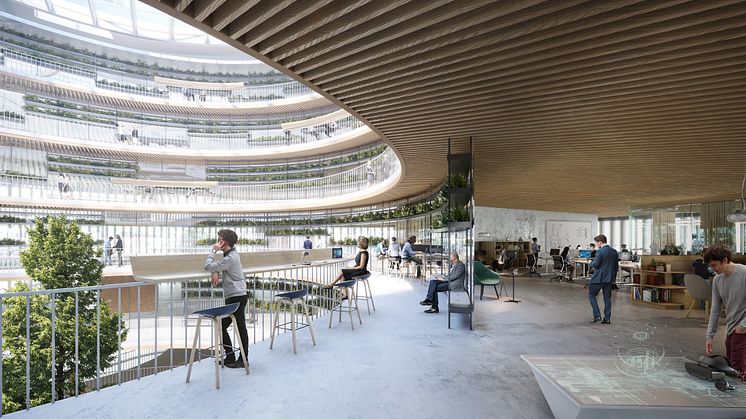 Forskarens våningsplan illustration av 3XN