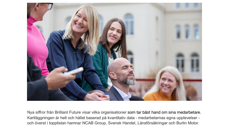 Brilliant Future pressmeddelande - Organisationerna som medarbetarna tycker bäst om.pdf