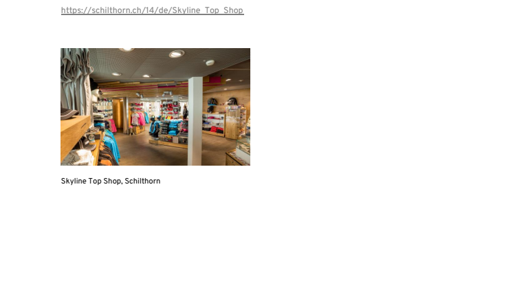 Skyline Top Shop, Schilthorn
