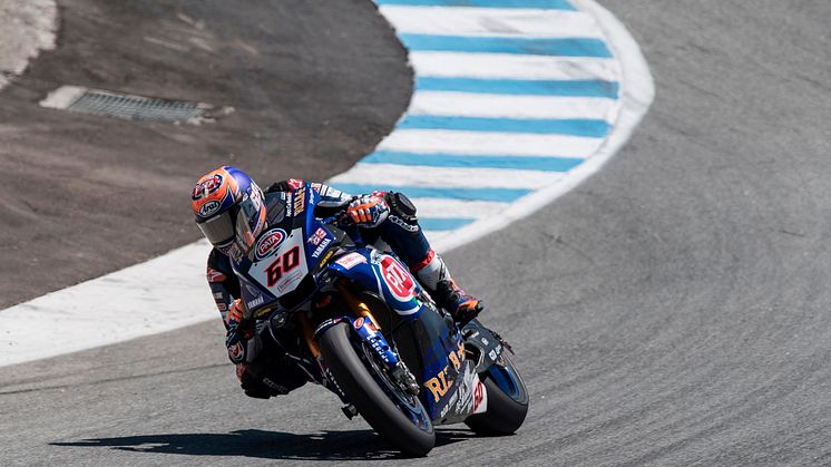 レース1で8位となった#60 M・ファン・デル・マーク＆YZF-R1