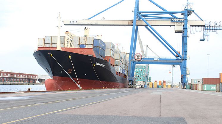 Record at container terminal in Copenhagen