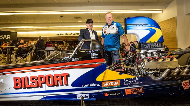 Stig Sjöberg och Tony Bryntesson vid Bryntessons Top Fuel Dragster