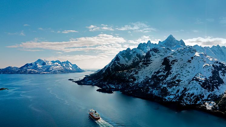 SEILER INN I FREMTIDEN: MS Richard With, Raftsundet. Foto: Trym Ivar Bergsmo