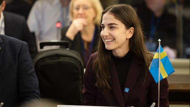 Sveriges klimat- och miljöminister Romina Pourmokhtari. Foto: Magnus Fröderberg/Norden.org