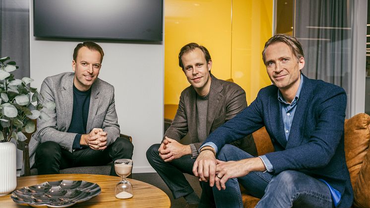 Daniel Larsson, Martin Erleman, Johan Tjärnberg (fotograf Ola Jacobsen)