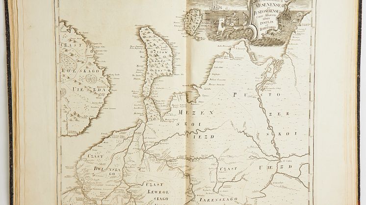 Rare Russian atlas from the library of Gustaf Nobel