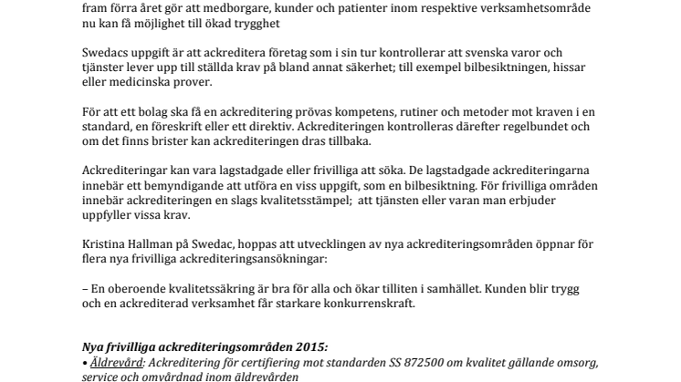 Bättre kvalitet på tjänster