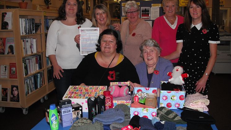 Radcliffe knitters supporting our soldiers
