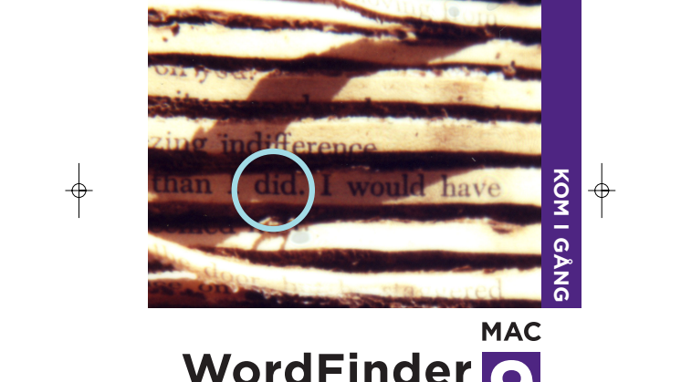 Snabbguide för WordFinder 9 Professional, Mac