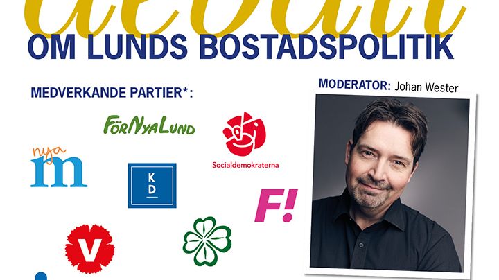 Bostadspolitisk debatt i Lund arrangeras av HSB Skåne