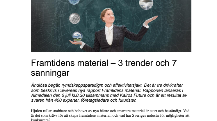 Framtidens material – 3 trender och 7 sanningar