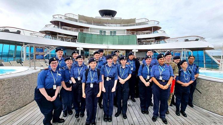 Sea Cadets aboard Balmoral in Rosyth 