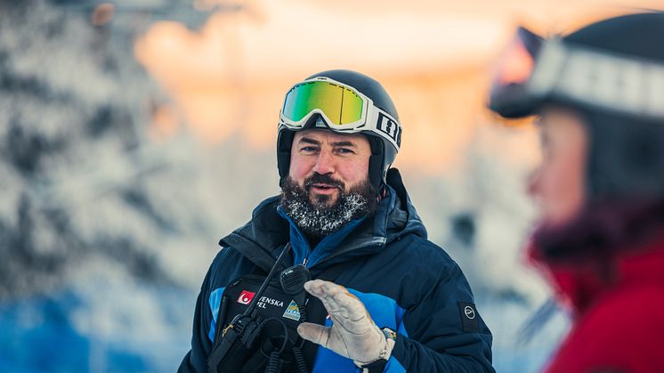 Speedski, förbundskapten Daniel Andersson.