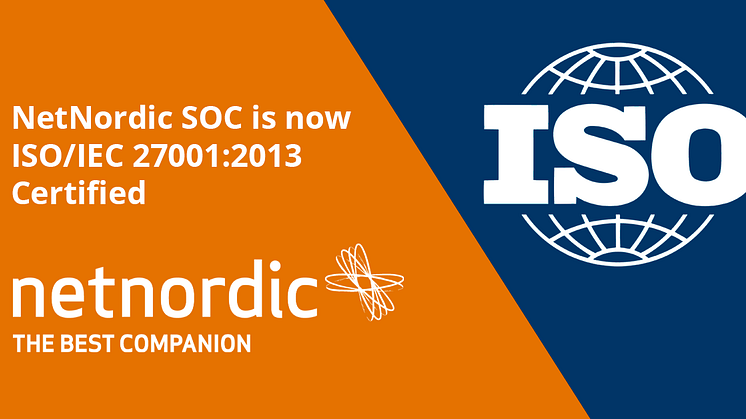 NetNordic SOC är ISO 27001 certifierad