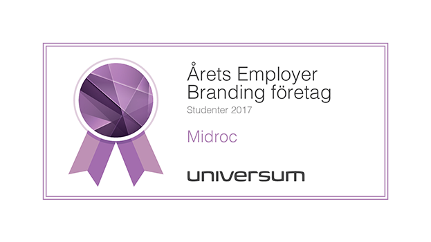Midroc är Årets Employer Branding-företag 2017!