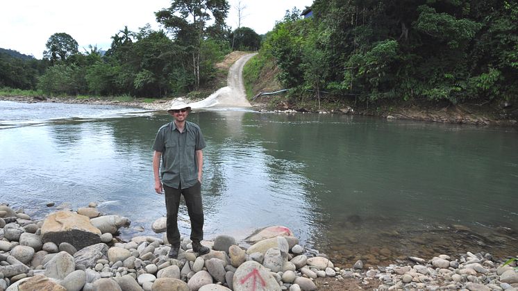Geir Helge på feltarbeid i Sabah, Malaysia