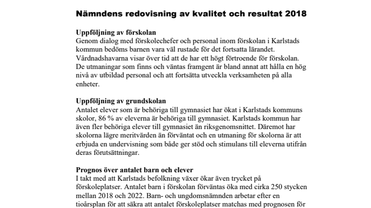 Kort från barn- och ungdomsnämnden 