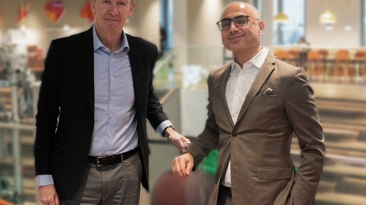 Hans Torin, vd Combitech och Haval van Drumpt, vd Tre Sverige inleder samarbete för att skapa Private Networks för industrin. Efterfrågan på moderna mobilnät för 4G (LTE-nät) och framöver även 5G är stort.