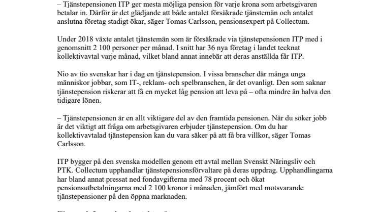 Ännu fler tjänstemän får tjänstepensionen ITP 