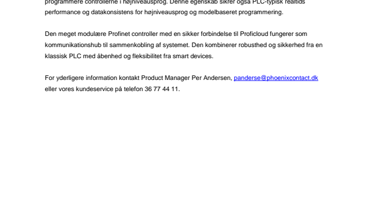 Controller til smarte, small-scale applikationer