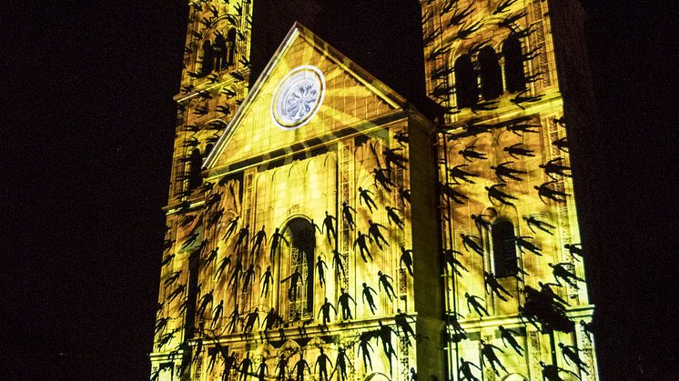 Viborg Domkirke oplyst i animationer_Foto Viborg Kommune.jpg