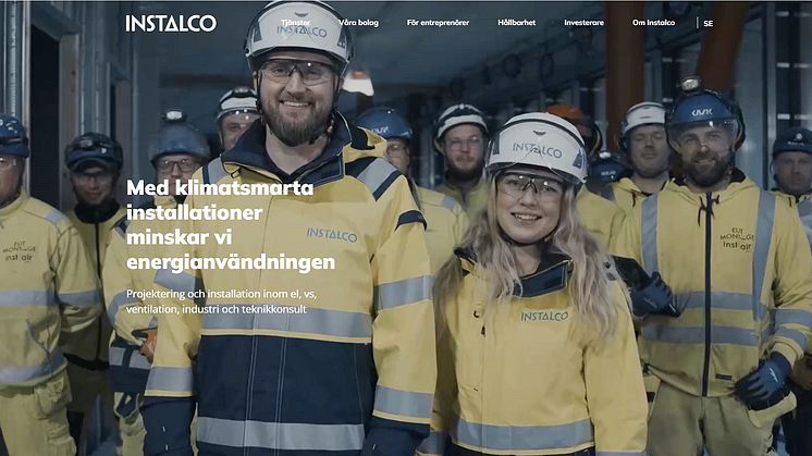 Instalco öppnar ny webbplattform