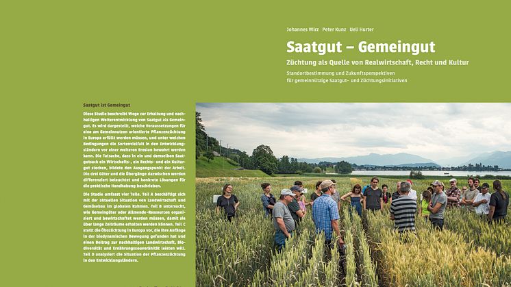 Umschlag für Studie ‹Saatgut – Gemeingut›