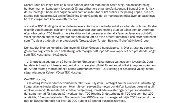TDC Hosting tar skoförsäljningen på nätet till nästa steg