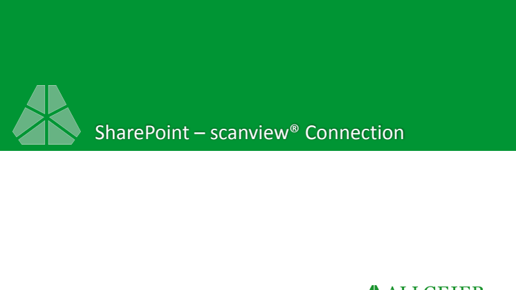 Produktpräsentation SharePoint scanview Connection
