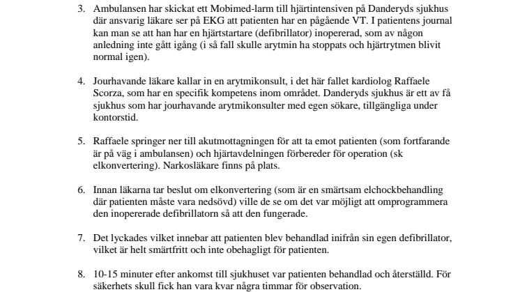 Från larm till operation på 45 minuter