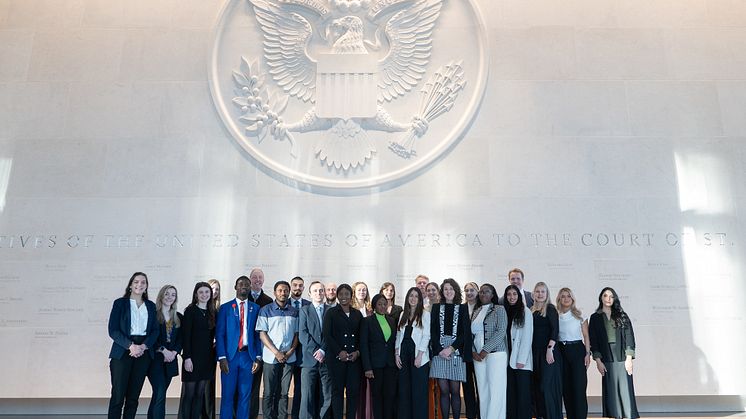Northumbria students were the first to complete a new intensive programme offered by ACCESS: Policy, providing an insight into addressing emerging global challenges through policy making. Photo Credit: U.S. Embassy London