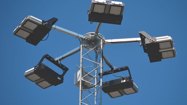 Smålandshamnar Oskarshamn - Först i Sverige med Titan LED mastbelysning