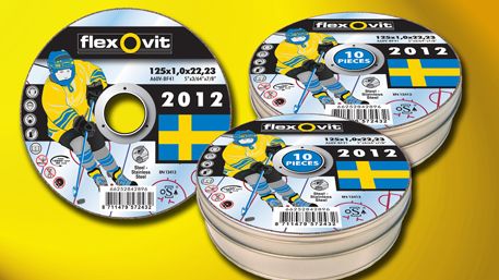 Specialkapskivor från Flexovit för Hockey-VM