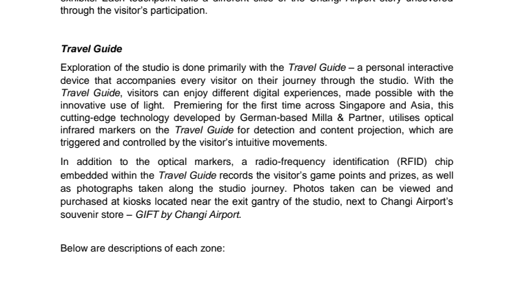 Changi Experience Studio Fact Sheet
