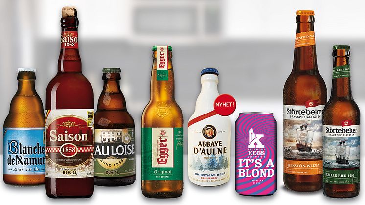 Åtta ölsorter från HEBA Food & Beverages finns att köpa när Systembolagets Ölstudio öppnar i Göteborg den 4 november.