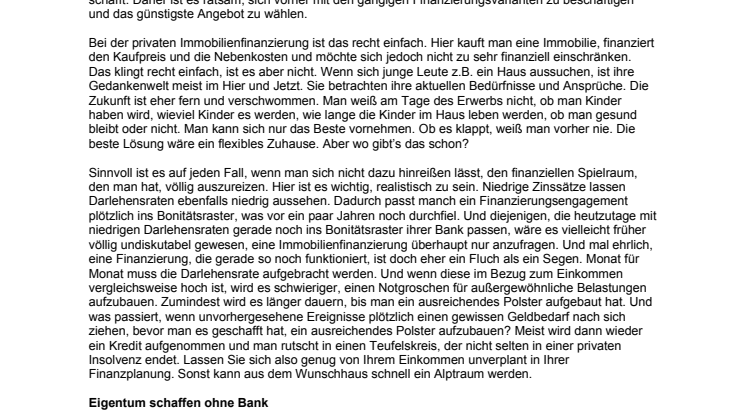 Verlockung Niedrigzins