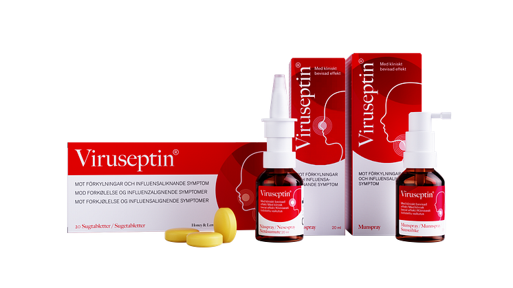 Viruseptin Sugtabletter, Nässpray & Munspray
