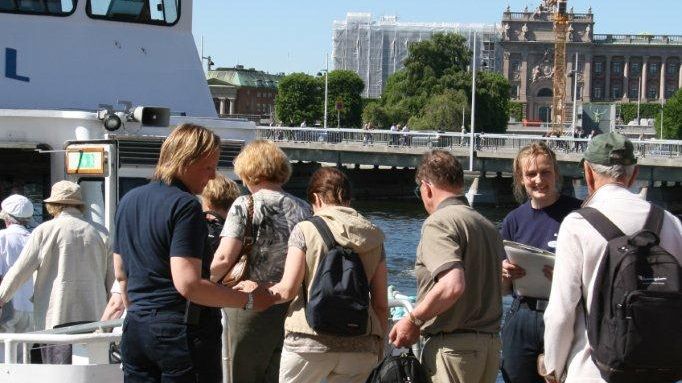 Avgångar flyttade till Nybrokajen under Obamas besök