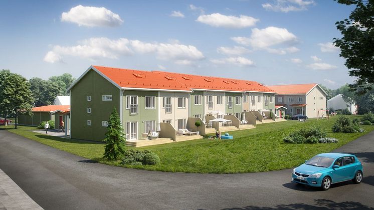 Brf Vinterängen - 3D-bild av området. 