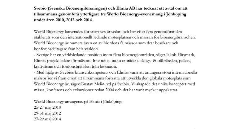 Nytt avtal tar global bioenergiexpertis till Sverige