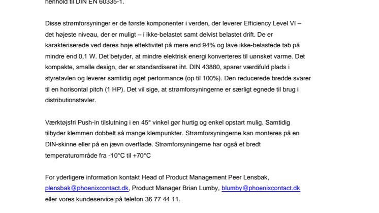 Strømforsyninger til bygningsautomation